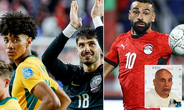 Egypt coach's bizarre 'rugby' comment ahead of World Cup knockout against Australia, as superstar Mo Salah firms to play