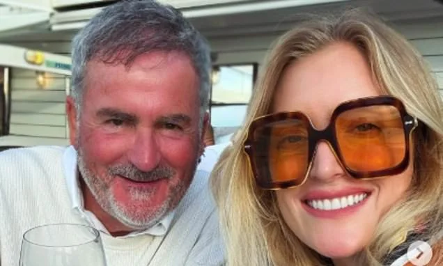 Richard Keys enjoys his World Cup retirement after returning to the UK as he wishes England luck in rare photo with his wife, 31 years his junior