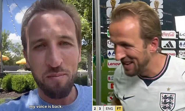 Harry Kane's voice is BACK! Red-faced England captain shares update after hilarious 'all-timer of an interview' went viral following Three Lions' iconic World Cup win over Mexico