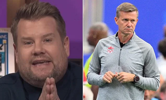James Corden trolls Jesse Marsch over embarrassing antics after Canada's World Cup exit