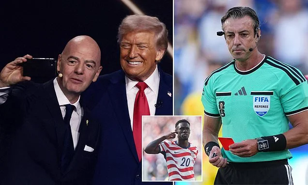 Donald Trump attacks 'suspect' World Cup referee who sent off USA star Folarin Balogun before getting his ban overturned