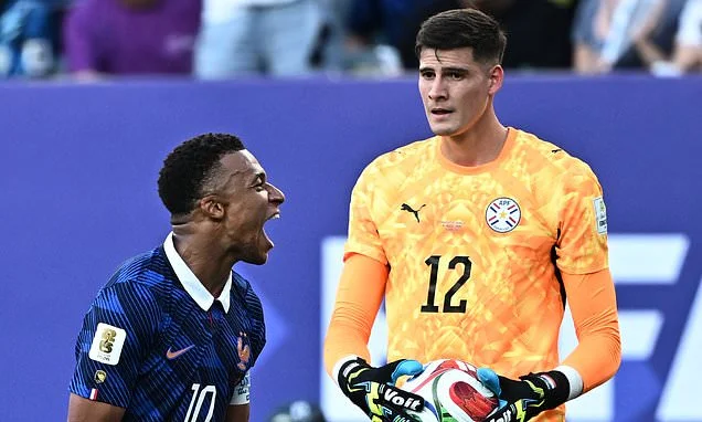 Bitter Paraguay goalkeeper Orlando Gill launches X-rated attack on Kylian Mbappe and accuses the France star of IGNORING his handshake after fiery last-16 clash