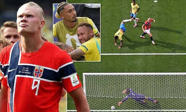 Norway dump Brazil OUT of the World Cup! Erling Haaland turns on the style to leave Neymar and Co in tears... and it could be England up next