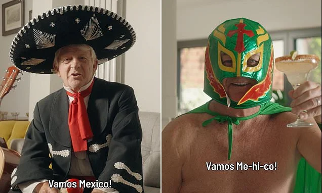 Vamos Mexico! Scotland legends go all-out-Mexican with tacos, pinatas and wrestling masks in hilarious new Paddy Power advert as they will England to lose their crucial last 16 clash at the World Cup at the Azteca