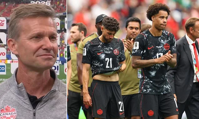 'Cringeworthy' Canada coach Jesse Marsch is slammed for bizarre comment during post-match TV interview after his team crashed out of the World Cup